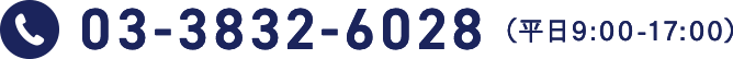 03-3832-6028i9:00-17:00j